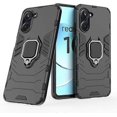 thumbnail image 3 of Realme 10 4G Protective Case with 360 Rotating Stand [5x Military-Grade Drop Protection] PC + TPU Bumper Case, Black, 3 of 5