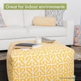 thumbnail image 5 of Majestic Home Goods Indoor Cotton Mocha Fusion Ottoman Pouf, 5 of 5