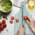 thumbnail image 3 of Dragonfly Cutting Board, Futuristic Featured Dragonfly with Spot Effects Properties Winged Flying Theme, Tempered Glass Cutting and Serving Board, Wine Bottle Shape, Purple Yellow, by Ambesonne, 3 of 5