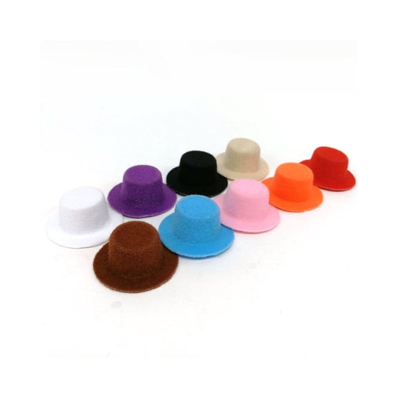 ELAYARD 9-Piece Mini Doll Hats Set for Dollhouse Accessories and Costume Decoration, 4 x 1.6 Inches, Ideal for Doll Collectors