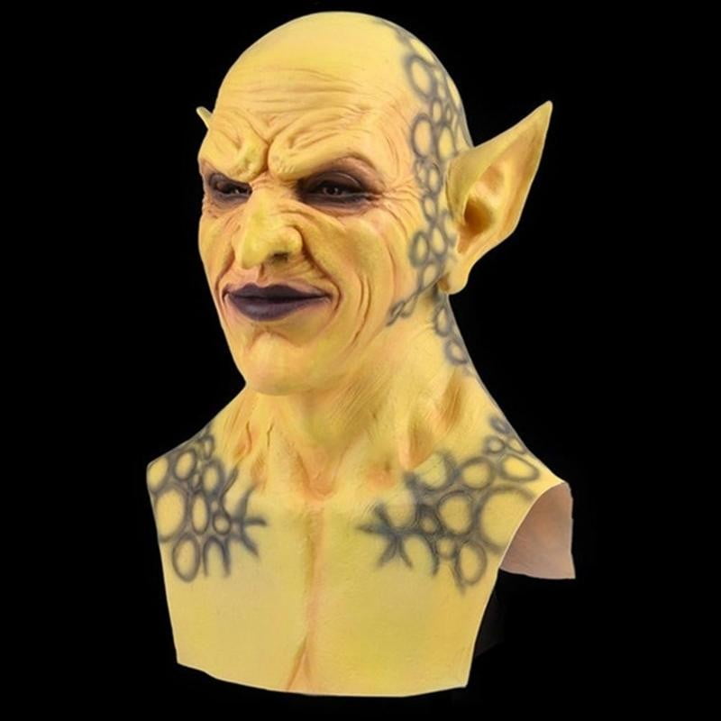 Halloween Angel of Lies Yellow Imp Mask Costume Cosplay
