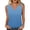 Light Blue Tank Tops for Women, variant on TARIENDY Gradient Tank Tops for Women Sleeveless V Neck Shirts Loose Summer Blouses Vacation Casual Tops Spring Outfits Sky Blue S