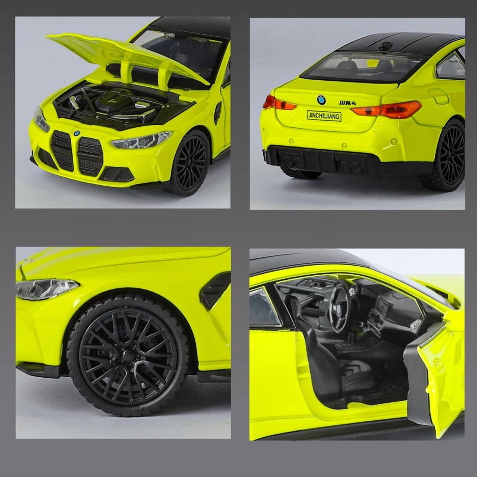 1:32 BMW M4 Coupe Sports Car Alloy Metal Diecast Model Car Racing Enthusiasts' Collection Ornaments High Simulation Decorations