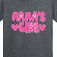 thumbnail image 4 of Inktastic Mama's Girl Pink with Hearts Youth T-Shirt, 4 of 5