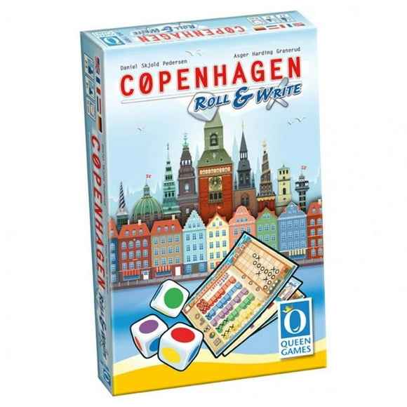 Queen Games QNG10463 Copenhagen - Jeu de Société Roll & Write
