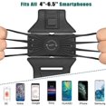 thumbnail image 5 of Pulsera de brazo para correr mejorada desmontable y rotación 360 con Airpods/Airpods Pro Holder para Iphone, Samsung, todo apta para pantalla de 4 a 6. Feliz Sencillez, 5 of 5