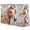 Multicolour 6, variant on Animals Camel Tote Beach Bag for Women Ladies with Zipper Wildlife Animal Large Waterproof Sandproof Swim Pool Bag