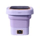thumbnail image 3 of Lavadora portátil plegable, lavadora de cubeta pequeña, alta potencia, fácil de , lavadora pequeña compacta para RV, apartamento, camping, Tapa transparente violeta 9L BLESIY Lavadora portátil, 3 of 8