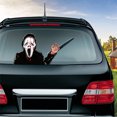 thumbnail image 5 of Pegatina para limpiaparabrisas trasero de coche Serie Horror Calcomanías con saludos del Día de Todos los Santos para pegatinas E, 5 of 5