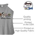 thumbnail image 4 of Four Parks One Mouse Shirt, Animal Kingdom Epcot Magic Kingdom Vacation Shirt Casual Unisex Short Sleeve (US, Alpha, X-Large, Regular, Regular, Gray Tank), 4 of 5