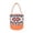 White, variant on Halloween Pumpkin Candy Basket, Flax Candy Bag Tote with Handle for Trick Or Treat, Reusable Gift Storage Bucket for Halloween Party Decorations