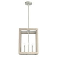 thumbnail image 2 of Hunter - Squire Manor 4-light Brushed Nickel, Medium Size Pendant Light, Dimmable, Modern Style, Rectangle Shaped, for Bedrooms, Dining, Living Rooms - 19085, 2 of 9