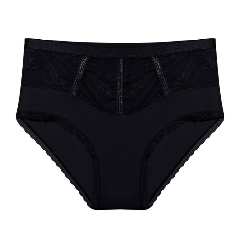 TAIAOJING 6 Pack Women's Underwear Briefs Underwear Cotton Bikini Panties  Lace Soft Hipster Panty Ladies Stretch Briefs 