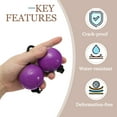 thumbnail image 4 of Uxcell Rhythm African Shaker Kashaka Shaker Ball Kashaka Hand Percussion Instruments with Black Rope, Fit for Show Purple, 4 of 7