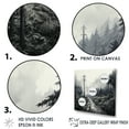 thumbnail image 3 of Designart "Analytic Drawing Of Electrical Power Lines I" Power Lines Floater Framed Canvas Prints, 3 of 5