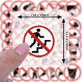 thumbnail image 2 of 35pcs Warning Stickers Safety Signs DIY Stickers for Laptops Suitcases Phones, 2 of 9