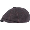 thumbnail image 5 of CoCopeaunts Newsboy Hats for Men Beret Vintage Retro Octagonal Newsboy Cap Autumn Winter Artist Painter Plaid Beret Hat, 5 of 7