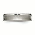 thumbnail image 3 of Primal Steel Titanium Beveled Edge, Concave 6mm Brushed and Polished Band, 3 of 9