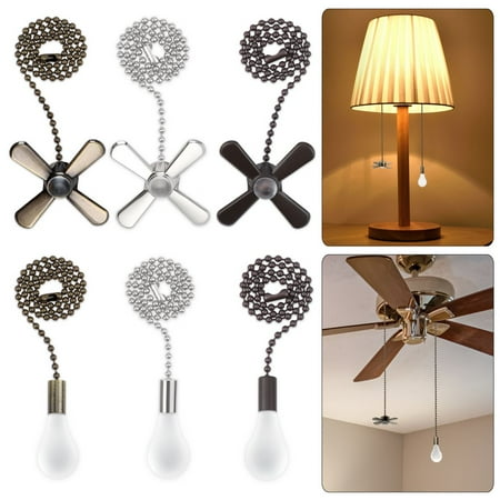 

Gustave 2Pcs Light and Fan Cord Ceiling Fan Pull Chain 12 Inch Beaded Ball Pull Chains Extension Pendant Ornament with Connector Bronze