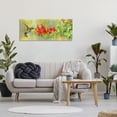 thumbnail image 3 of Stupell Industries Hummingbird & Red Lilies Animals & Insects Painting Gallery Wrapped Canvas Art Print Wall Art, 48 x 20, 3 of 8