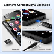 Innioasis 160GB MP3 Player with Bluetooth and WiFi, MP3 Player with Spotify, Spotify Kids, Parental Manager App, 4 MP4 Music Player for Kids (Black)