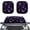 Butterfly Leaf Violet, variant on Kuiaobaty Auto Windshield Sun Shade 28.5" x 25.5" Car Window Sun Shield Blocks UV Rays Exterior Accessories Tribal Highland Cattle Cow Sunflower 2 Pcs for Trucks Sedans SUVs Cars