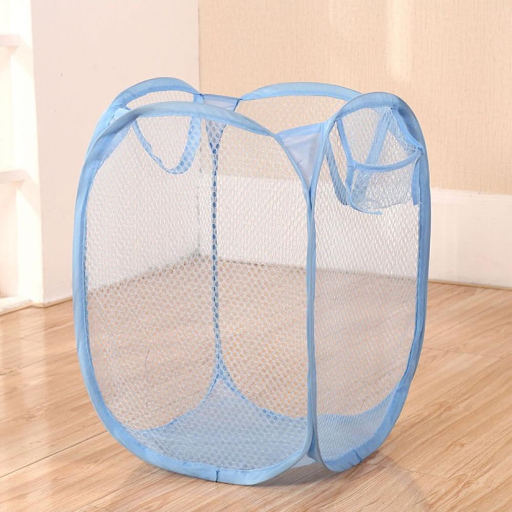 Collapsible Mesh Popup Laundry Hamper, Foldable Dirty Clothes Basket  w/Strong Carry Handles/Solid Bo…See more Collapsible Mesh Popup Laundry  Hamper