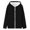 Black, variant on lnmuld Girls Solid Full Zip Hoodie Long Sleeve with Kangaroo Pocket Casual Lightweight Outerwear Purple,11-12 Years