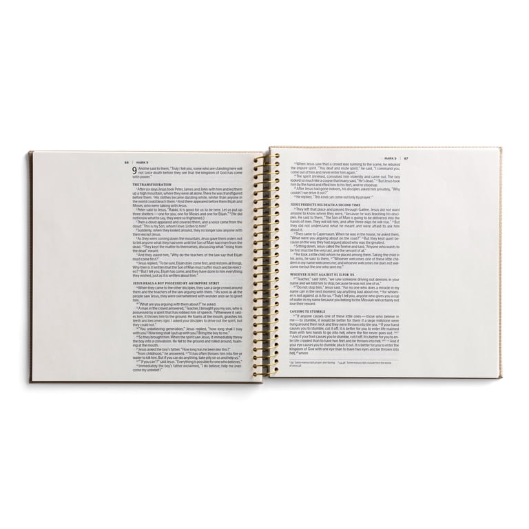Niv, Spiral-Bound Illustrating Bible: The Gospels, Leathersoft