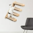 thumbnail image 5 of Escalera para gatos montada en la pared Muebles de pared para interiores Percha para ahorrar espacio Estantes para escalar gatos para jugar, escalar, 4 peldaños 40x22x6cm Sunnimix Hamaca para gatos, 5 of 5