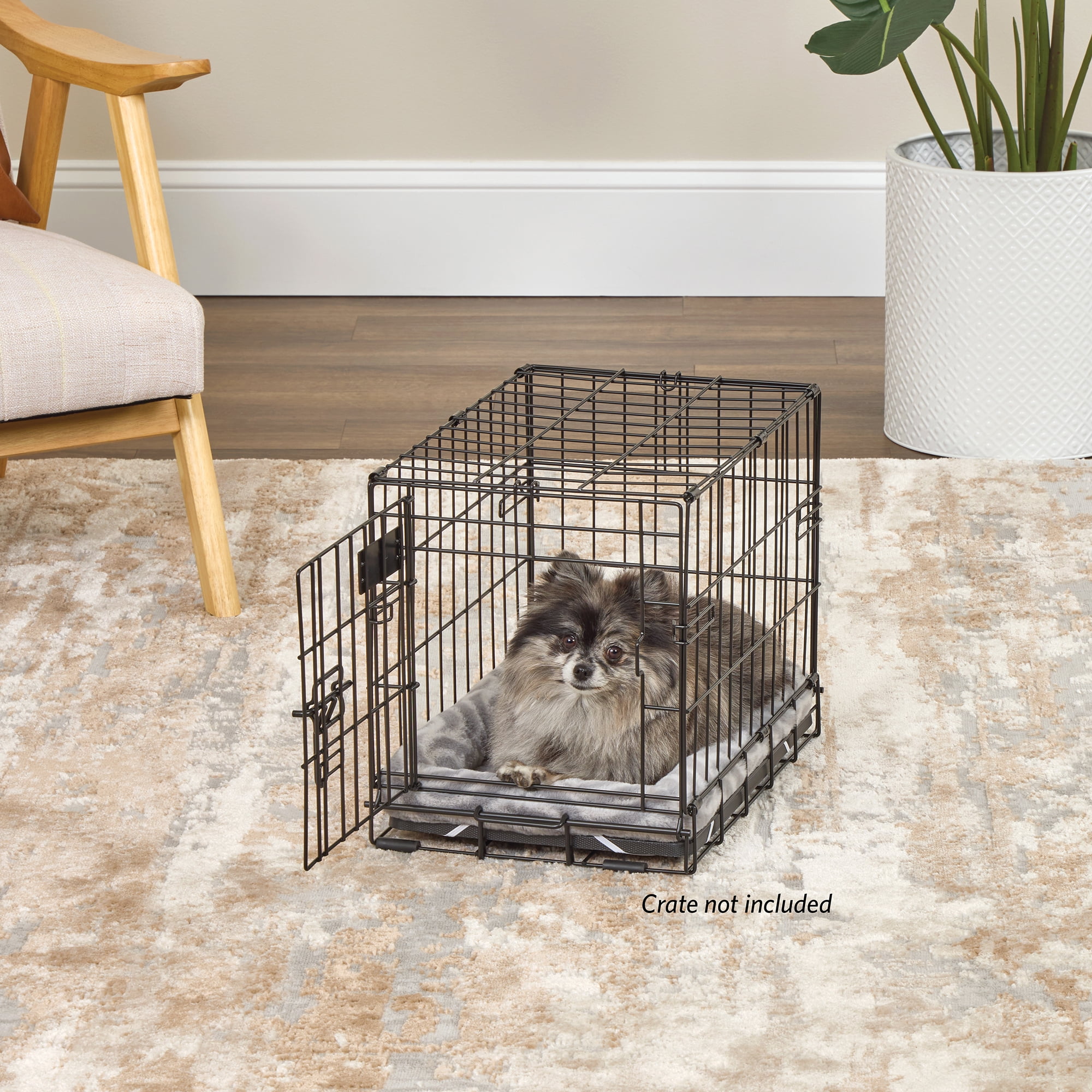 MidWest Homes for Pets 18inch Gray Wave Pet Bed for small Dog/Cat, 40218-WVGY