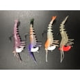 thumbnail image 5 of 4 Piece Set 12g 70mm Mojo Tackle Co. Artificial Shrimp Lures ASSORTED COLORS, 5 of 6