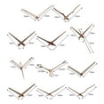 thumbnail image 6 of Mosey 2/3Pcs Clock Pointers Solid Walnut Wood High Torque Repair Parts DIY 12/14 Inch Wall Quartz Clock Modern DIY Hands for Home, 6 of 8