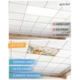 thumbnail image 6 of Fluorescent Light Covers for Ceiling Lights 4 Pack, Teal Orange White Pumpkins Magnetic Ceiling Light Covers 2x4ft for Classroom Office, Fall Thanksgiving Maple Leaf Rustic Drop Ceiling Light Shade, 6 of 7