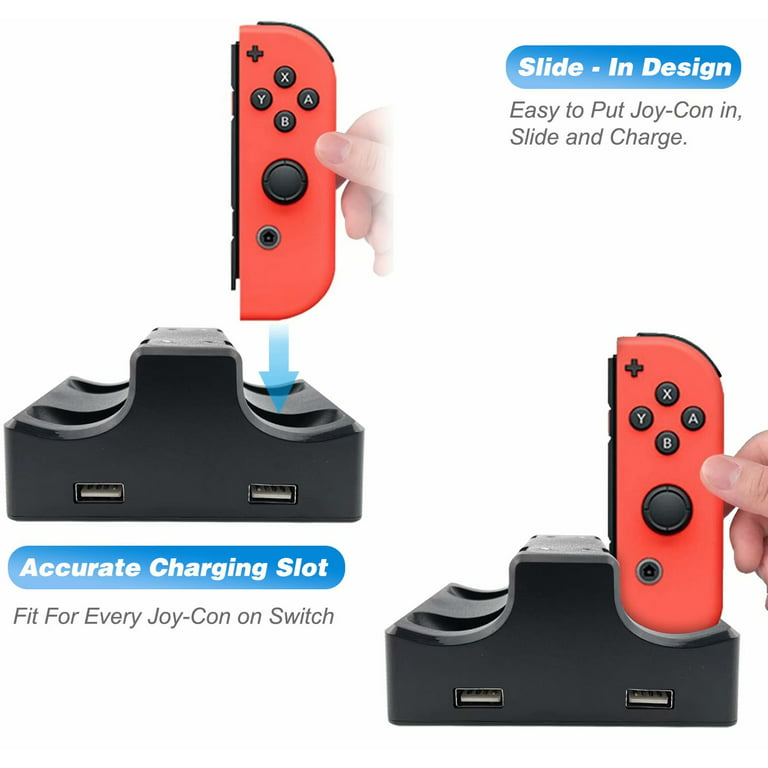 Chargeur Nintendo Switch 4-en-1 Joy-con Controller