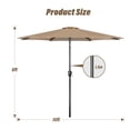 thumbnail image 2 of Sombrilla de patio exterior Simple Deluxe de 10 pies con inclinación y manivela, 2 of 7