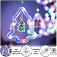 thumbnail image 4 of BLOOMWIN Xmas Window Lights, 3m Christmas Curtain Lights USB Xmas Tree Fairy Lights Novelty Window Winter Decorations for Bedroom Indoor Home, Multico, 4 of 5
