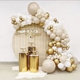 thumbnail image 5 of 185 arcos de globos beige, guirnalda de globos de cumpleaños de arena y blanco para decoraciones de cumpleaños, bodas, duchas, decoraciones de fiestas bohemias, 5 of 5