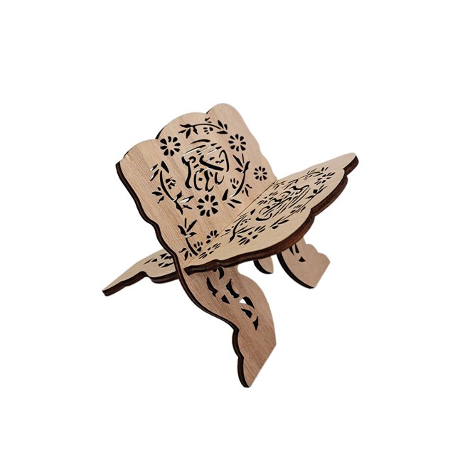 Matsuzay Wood Book Holder Removable Portable Bookshelf Decoration Lightweight Stand Stand Table Handmade Books Folding Holder for Type2 NO2