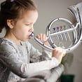 thumbnail image 2 of Jouet Musical pour Enfants Cor Français - Instrument de Simulation à 4 Notes avec Construction en ABS Sécuritaire, Offert en Couleurs Argent et Or, Conception Légère de 430 g pour l'Éducation Musicale Précoce et le Jeu des Enfants, 2 of 6