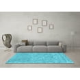 thumbnail image 3 of Ahgly Company Indoor Rectangle Abstract Light Blue Contemporary Area Rugs, 2' x 3', 3 of 4