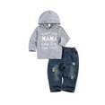 thumbnail image 2 of jaweiwi Toddler Baby Boy Outfits Hoodie Sweatshirts Jeans Clothes Set Fall Winter 6 9 12 18 24 Months, 2 of 9