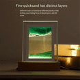 thumbnail image 1 of Sand Art Moving Night Lamp Craft Quicksand 3D Landscape Flowing Sand Picture Hourglass Gift LED Table Night Light,Red, 1 of 5
