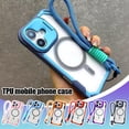 thumbnail image 3 of CUJM Mobile Phone Case For #iphone# 13 123 14 15 16 Series With Wrist Strap Anti L, 3 of 6