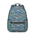 thumbnail image 1 of Student Construction Tractor Backpack Cartoon Firefighter Truck Design, Adjustable Strap School Bag, Wear-Resistant and Perfect for Outdoor and School Use, 1 of 6