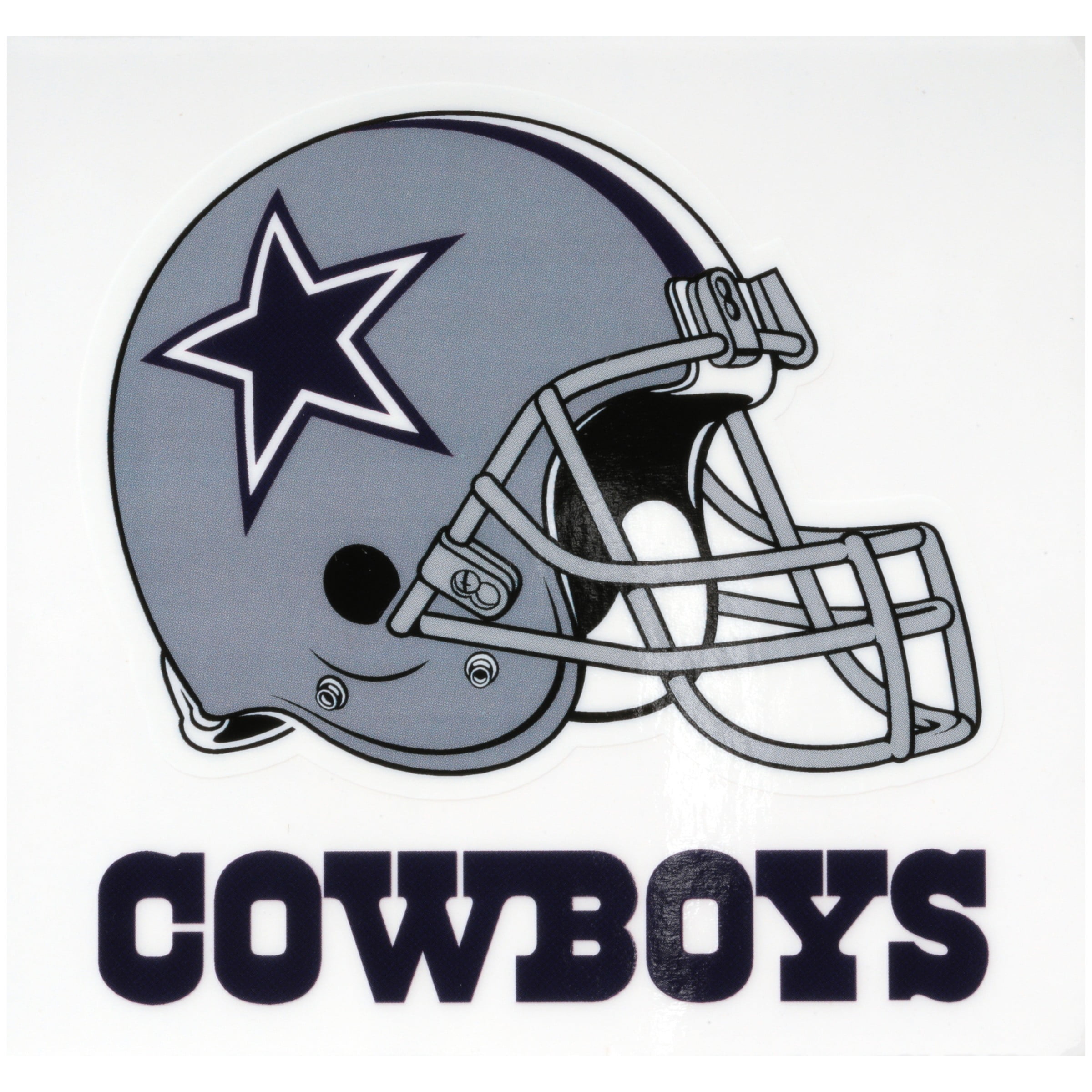 nfl dallas cowboys reusable small static cling decal walmartcom