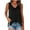 Black, variant on DeHolifer Womens Tank Tops Loose V-Neck Ruched Sleeveless Tops Casual Basic Banded Shirts White S