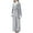 Gray, variant on VANLOFE Unisex Warm Pajamas Household Clothes Solid Bathrobe Lengthened Night-robe Woman's Nightgown Casual Robes Coffee Robes Sleepwear for Woman L