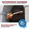 thumbnail image 5 of Burritos Large Banners and Signs for Outdoor by DreamController-Polyester Banner with 4 Holes for Easy Hang Indoor & Outdoor| 4x2 Feet HD Banner to Promote Food & Beverages | Made in USA, 5 of 6