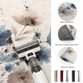 thumbnail image 5 of Large Area Rugs 8'x10', Navy Blue Floral Carpet Runner Indoor Outdoor Rugs Home Decor Aesthetic, Watercolor Flowers Farmhouse Linen Non Slip Mats Washable Accent Rug for Living Room Bedroom, 5 of 8